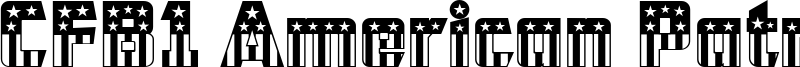 CFB1 American Patriot Font