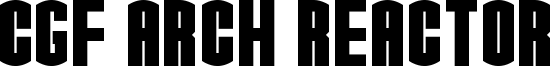 CGF Arch Reactor Font