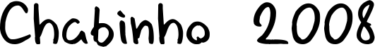 Chabinho 2008 Font