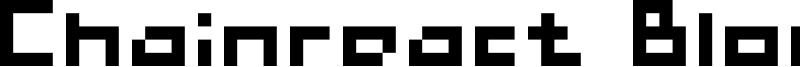 Chainreact Block Boxter Font