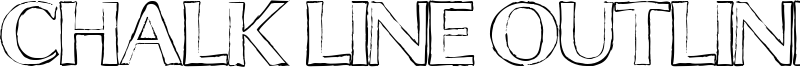 Chalk Line Outline Font