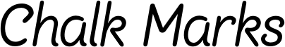 chalkmars_italic_sample.otf