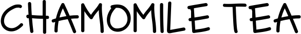 Chamomile Tea Font