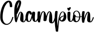 Champion Font