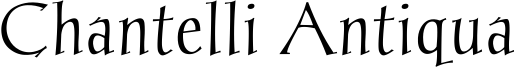 Chantelli Antiqua Font