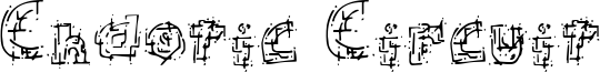 Chaotic Circuit Font