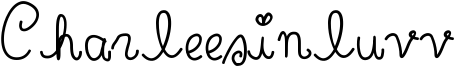 Charleesinluvv Font