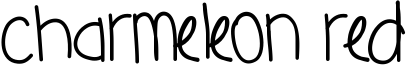 Charmeleon Red Font