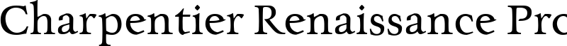 Charpentier Renaissance Pro Font