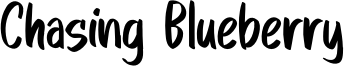 Chasing Blueberry Font