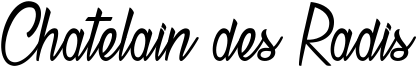 Chatelain des Radis Font