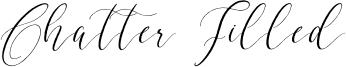 Chatter Filled Font