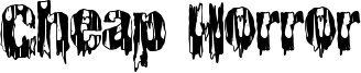 Cheap Horror Font