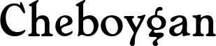 Cheboygan Font