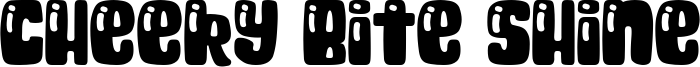 Cheeky Bite Shine Font