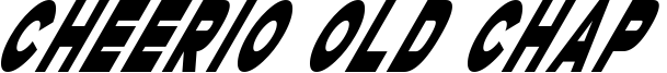 Cheerio Old Chap Italic.otf