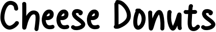 Cheese Donuts Font