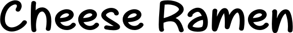 Cheese Ramen Font