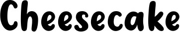 Cheesecake Font