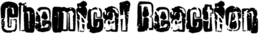 Chemical Reaction Font
