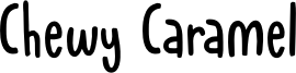 Chewy Caramel Font