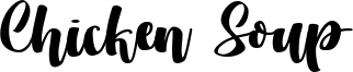 Chicken Soup Font