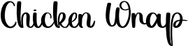 Chicken Wrap Font