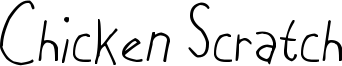 Chicken Scratch Font