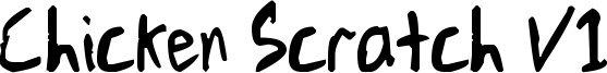 Chicken Scratch V1 Font