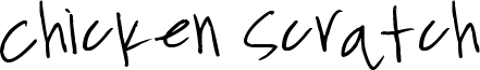 Chicken Scratch Font