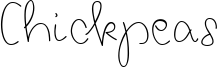 Chickpeas Font