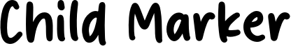 Child Marker Font