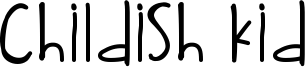 Childish Kid Font