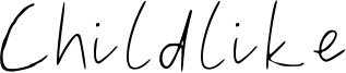 Childlike Font