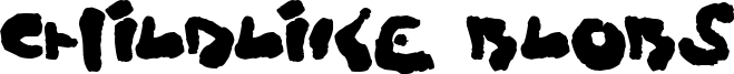 Childlike Blobs Font