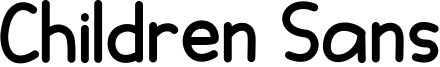 Children Sans Font