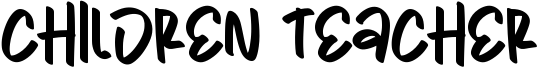 Children Teacher Font