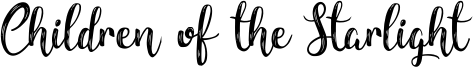 Children of the Starlight Font
