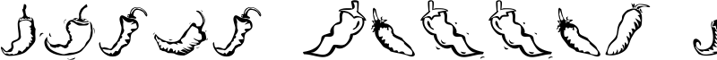 Chili Pepper Dingbats Font
