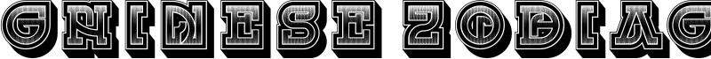 Chinese Zodiac Font