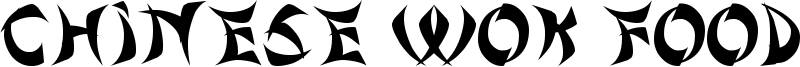 Chinese Wok Food St Font