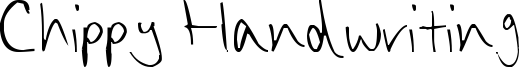 Chippy Handwriting Font