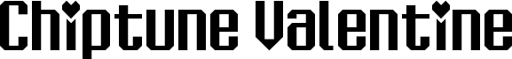 Chiptune Valentine Font