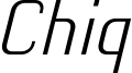 Chiq_Reduced_LightItalic.otf