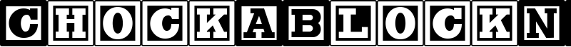 ChockABlockNF Font