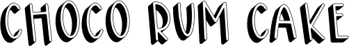 Choco Rum Cake Font