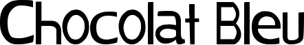 Chocolat Bleu Font
