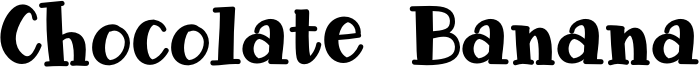 Chocolate Banana Font