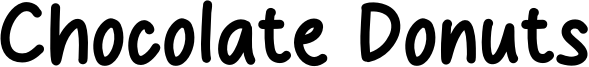 Chocolate Donuts Font