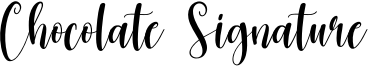 Chocolate Signature Font